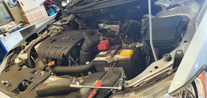 Mitsubishi ASX engine bay repair work